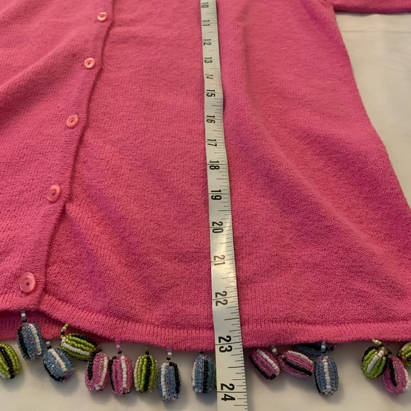 Design Options by Philip & Jane Gordon pink cardigan….EUC!! - Picture 6 of 8